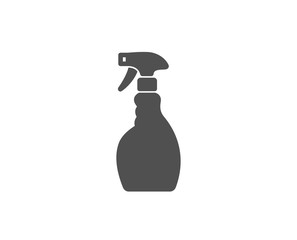 Cleaning spray simple icon. Washing liquid or Cleanser symbol. Housekeeping equipment sign. Quality design elements. Classic style. Vector
