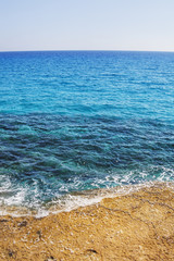 Mediterranean sea landscape. Cavo Greco, Cyprus.