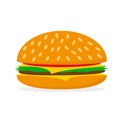 Hamburger icon. Vector illustration.