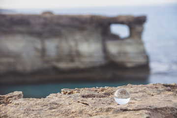 Ayia Napa, Cyprus. Sea caves of Cavo Greco Cape.