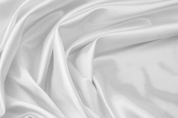 White silk fabric