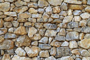 Rock stone wall