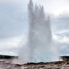 Iceland view of the Great Geysir 2017