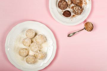 Homemade Raw Vegan Truffles or Energy Balls