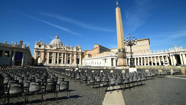 Saint Peters square on a clear day