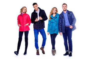 Fototapeta premium autumn and spring clothes