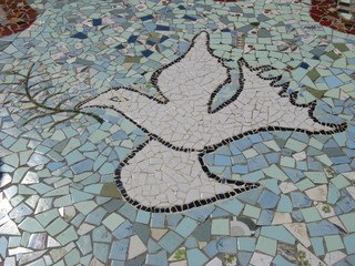 Mosaik auf dem Hippie-Markt auf Formentera