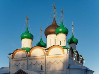 Pechersky monastery at sunset