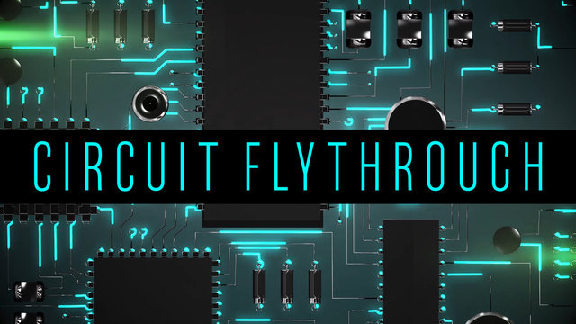 Circuitboard Flythrough Background
