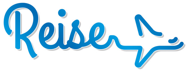 Logo Reise Flugzeug