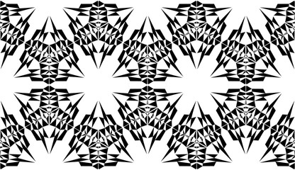 Kaleidoscope  pattern vector.  Psychedelic design element for wallpaper, scrapbooking, fabric. Monochrome fantastic background.