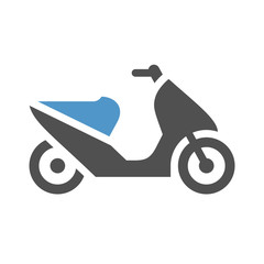 Fototapeta premium motor scooter icon