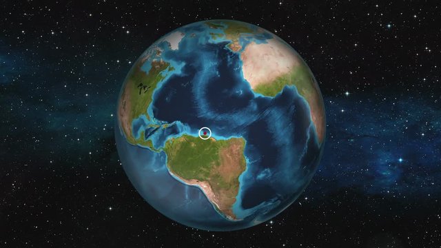 Earth Zoom In - Paramaribo, Surinam