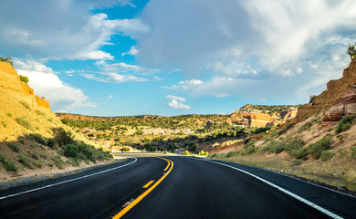 Historical Route 66. Road to New Mexico