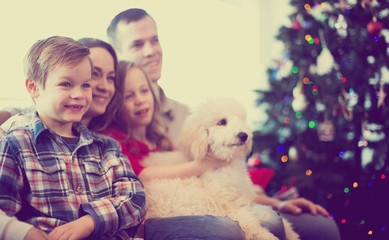 Parents and children happy to spend Christmas together