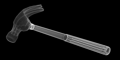 hammer in wire carcass