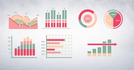 Colorful chart statistics