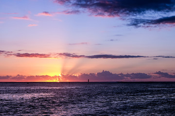 Naklejka premium Coucher de soleil