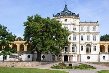 Fototapeta na wymiar Chateau Ploskovice in the Czech Republic.