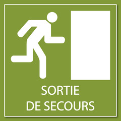 Logo sortie de secours.