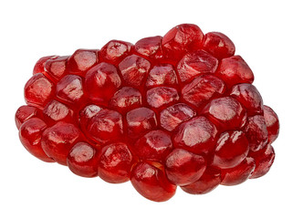 Fresh pomegranate isolated on white background with clipping path