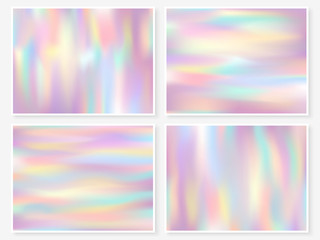 Obraz premium Holographic background multicolor texture pink
