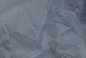 пластиковая текстура из куска мятого серого целлофана 