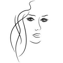 Abstract female face