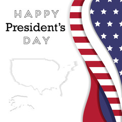 Presidents Day in USA Background.