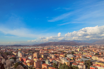 Fototapeta na wymiar Panoramic views of Brescia citadel, Italy