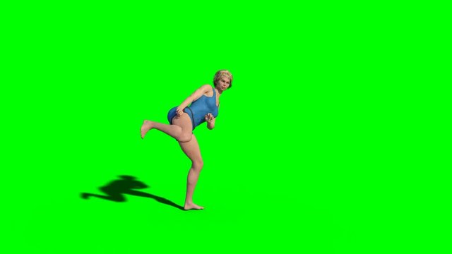 Arti marziali. L'allenamento su sfondo chroma key
