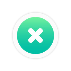 Obraz premium Delete icon sign