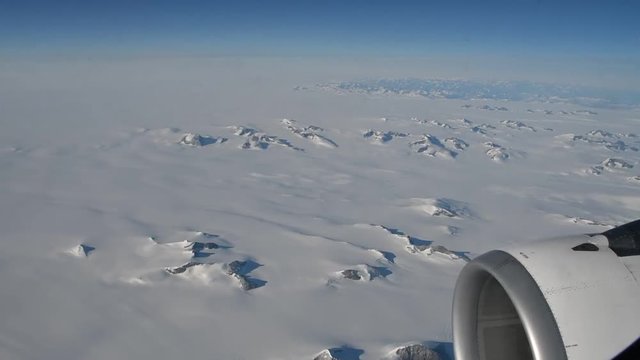 Calotta Polare della Groenlandia dall'aereo