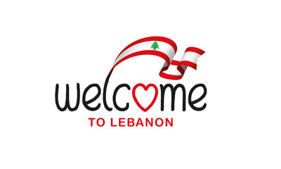 Lebanon flag background