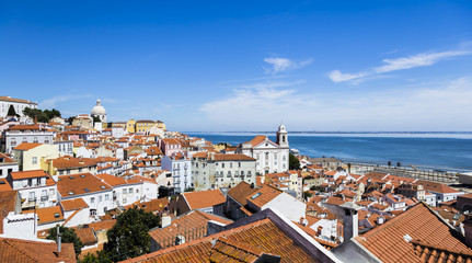 View from Mirador de Santa Lucia, Lisbon, Portugal