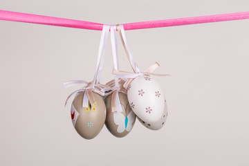 easter eggs hanging