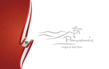 Lebanon abstract brochure cover poster background vector