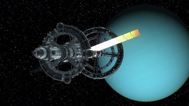 Great spaceship returns from planet Uranus