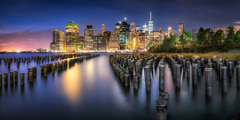 Fototapeta na wymiar New York City Manhattan Skyline Panorama