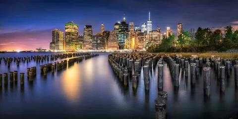 Skyline-Panorama von New York City Manhattan © eyetronic
