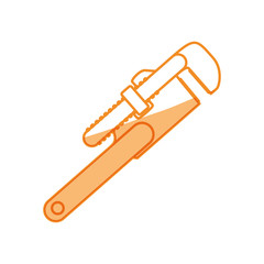 Wrench tool isolated