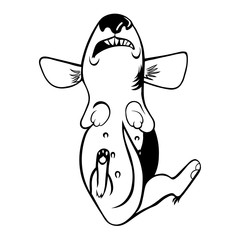 animal,dog, long, animalsilhouette, vector, nipples, handdrawing, cartoon, doggies, contour, 2018, character, dachshund, christmas, dachsnund, puppy, happy, pet, icon, silhouette