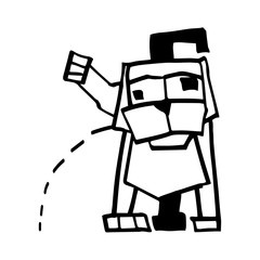 animal,dog, long, animalsilhouette, vector, nipples, handdrawing, cartoon, doggies, contour, 2018, character, dachshund, christmas, dachsnund, puppy, happy, pet, icon, silhouette