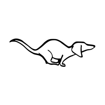 animal,dog, long, animalsilhouette, vector, nipples, handdrawing, cartoon, doggies, contour, 2018, character, dachshund, christmas, dachsnund, puppy, happy, pet, icon, silhouette