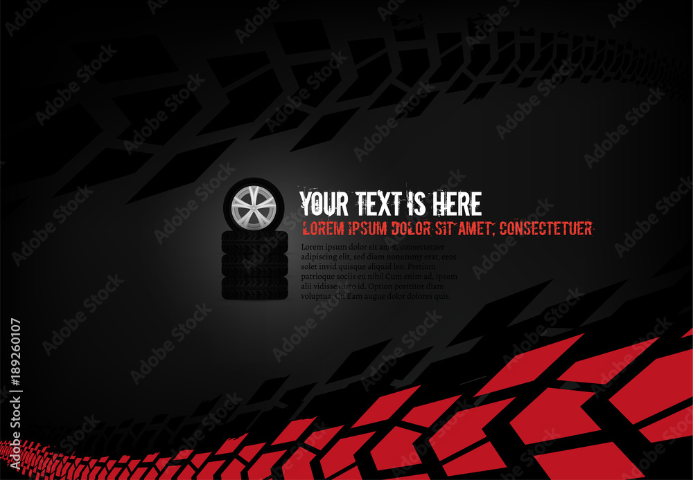 Poster automotive tire background