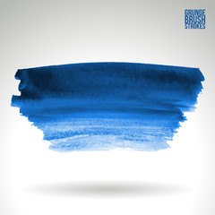 Fototapeta premium Pociągnięcie pędzla i tekstura. Streszczenie wektor grunge ręcznie malowany element. Projekt podkreślenia i obramowania.