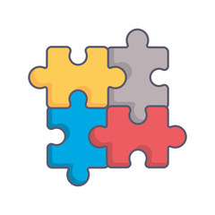 puzzle pieces game icon