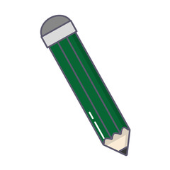pencil color isolated icon