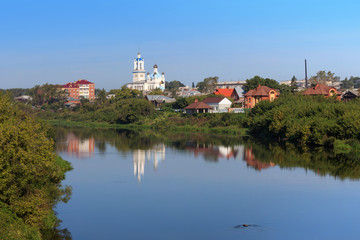 River landscape of Kamyshlov town