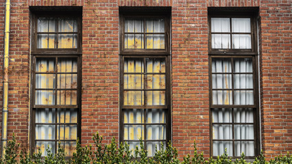 An old window of an old house